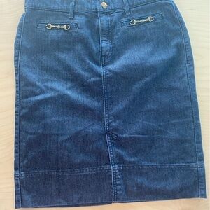 George Designs by Mark Eisen Jean Skirt size 8 (FN)